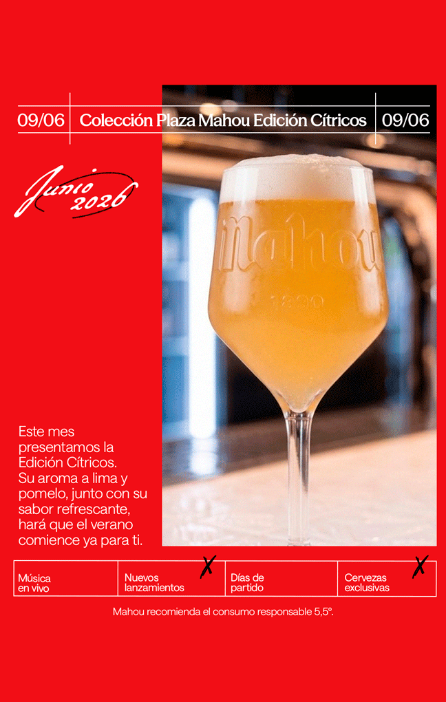 Cartel Plaza Mahou