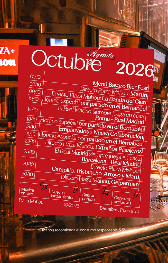 Cartel Plaza Mahou