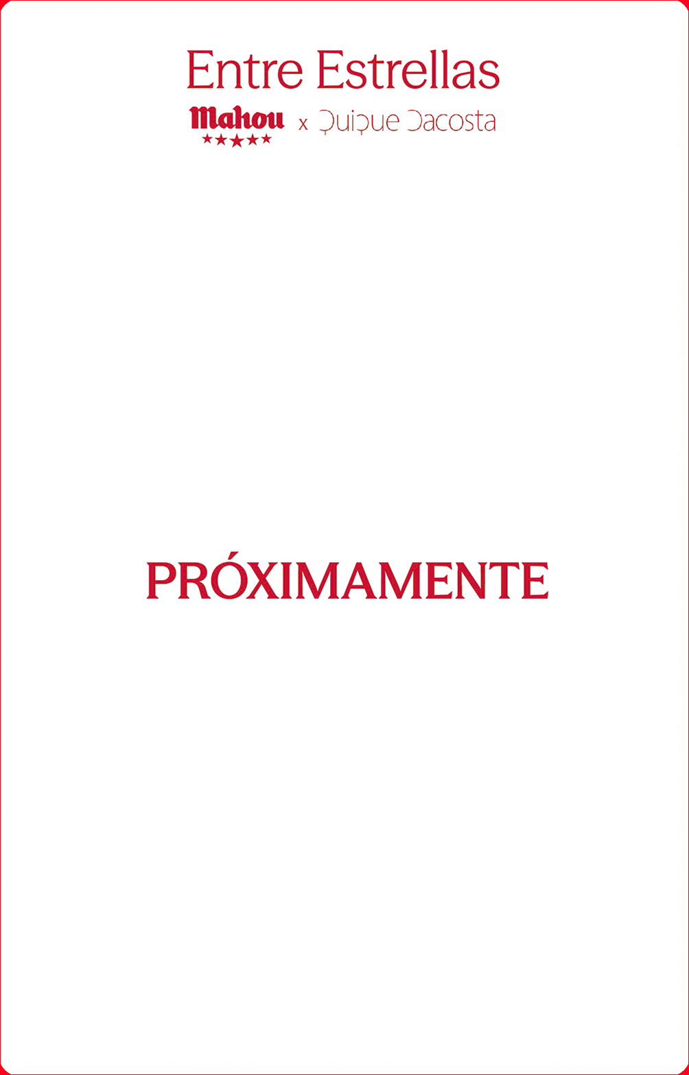Próximante menús restaurantes Quique Dacosta